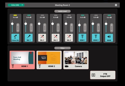 公共施設での『VenuSet』操作画面イメージ