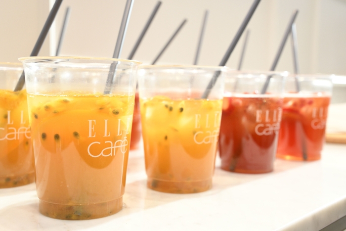 この日は特別にELLE cafeの人気メニュー「コンブチャ」を提供