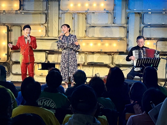 アコーディオンの音色に包まれタイムスリップ！ 「懐メロボーイ＆ガール」川野夏美＆三丘翔太ジョイントライブ大盛況！