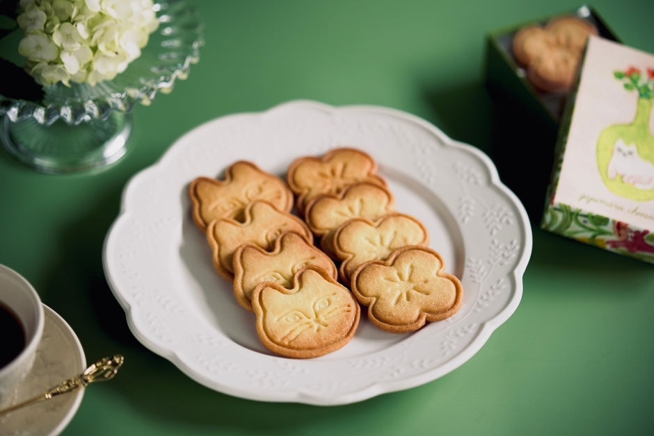 花と猫のサブレ