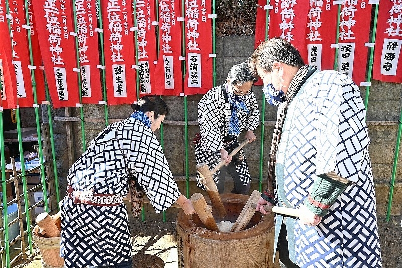 餅搗きの様子(過去の様子)