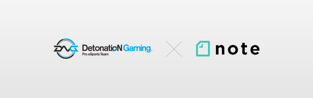 noteはプロeスポーツチームDetonatioN Gamingとパートナーシップを結びました
