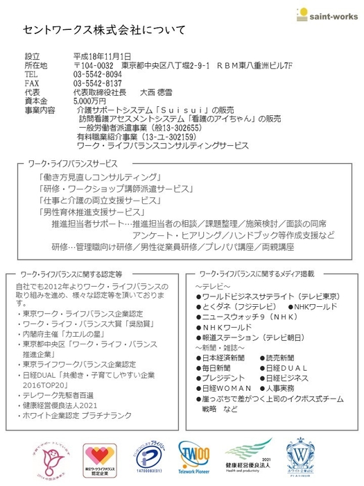 セントワークス株式会社について