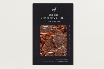 ピリ辛の『富士山麓天然鹿肉ジャーキーすりだね味』(イメージ)