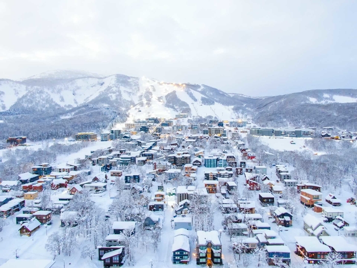 ニセコひらふ地区の景色