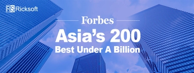 リックソフト 経済誌『Forbes Asia』による アジアの優良企業リスト200社に初選出 ～堅実な収益性と成長を評価され初めての受賞～