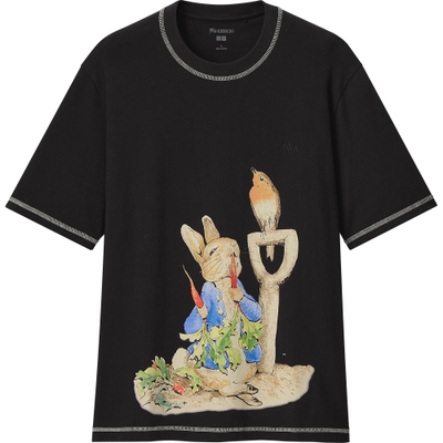 ピーターラビット(TM)オーバーサイズTシャツ BLACK