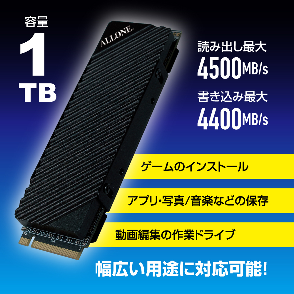 新商品】簡単に本体容量を増設できるPS5 用内蔵 M.2SSD 1TBを4月15日に 