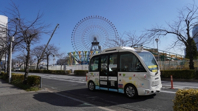 (画像)自動運転EVバス