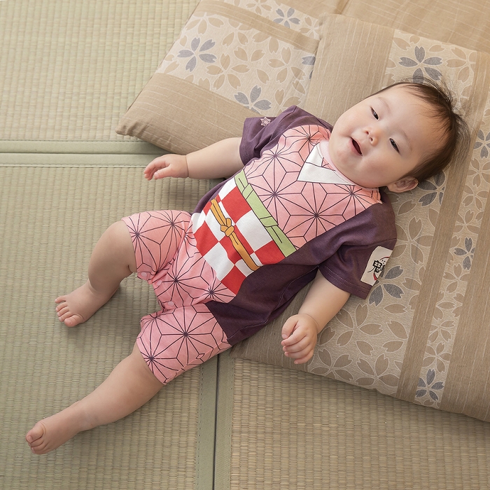 なりきりスタイ&カバーオールセット(竈門禰豆子) 着用イメージ(2)