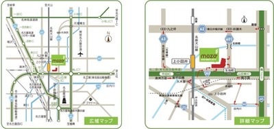 mozoワンダーシティ位置図