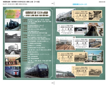 「5駅開業100周年記念入場券セット」を発売【相模鉄道】