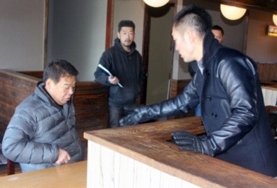 店舗での研修の様子