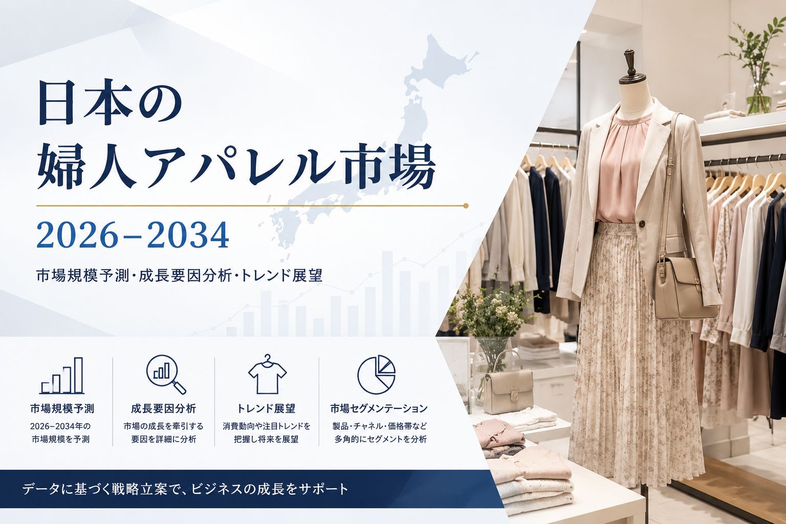日本の女性用アパレル市場:成長、シェア、トレンド、需要、および2026年〜2034年の予測