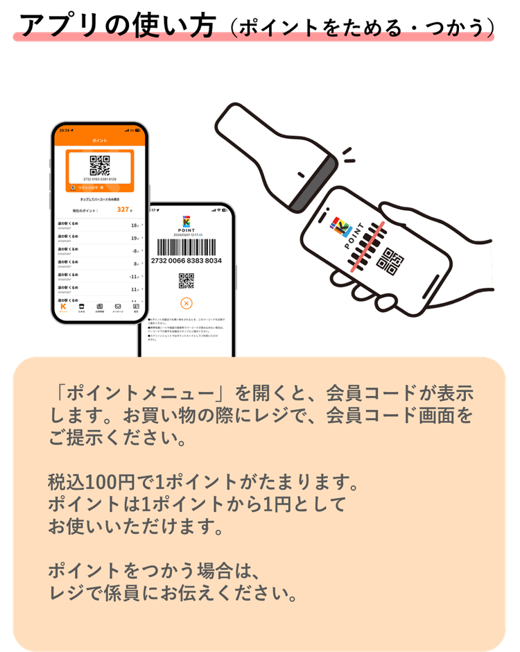 Kアプリ(使い方)