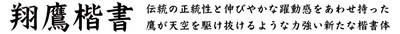 ダイナフォント「翔鷹楷書(しょうようかいしょ)」
