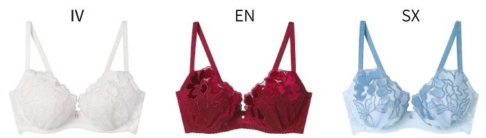 品番:BUN206 サイズ:B,C,D,E,F / 65,70,75 カラー:IV / EN / SX 価格:¥6,050(税込)