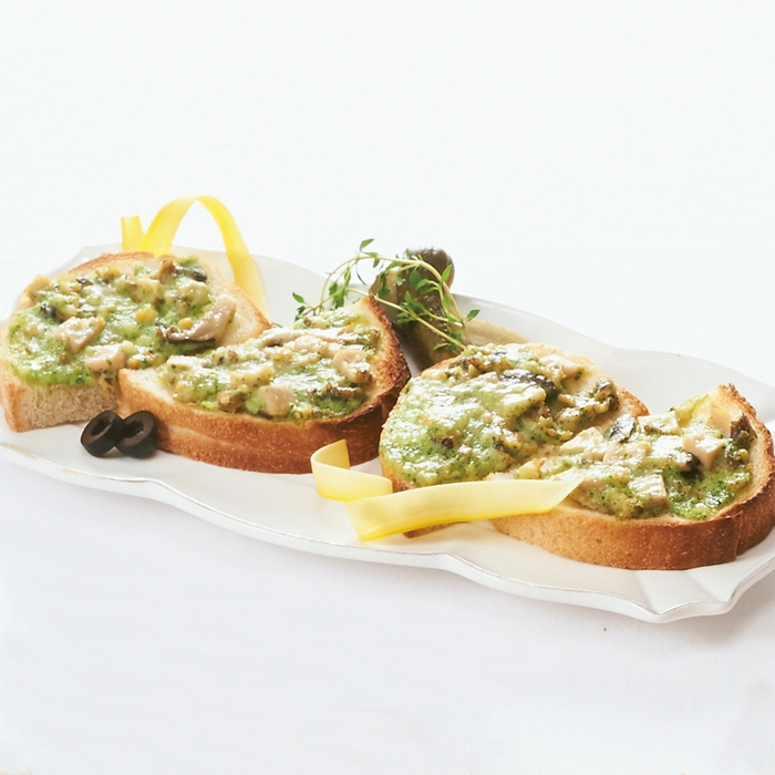 北海道産つぶ貝とエリンギのブルゴーニュバターソース~オードブル用~