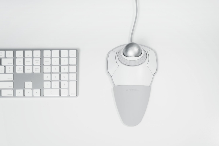 オービットトラックボールウィズスクロールリング ホワイト&グレー 5