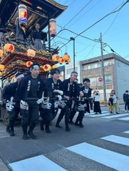 【名城大学】連携協定を結ぶ富山県南砺市城端地域の「城端曳山祭」に学生36人が参加