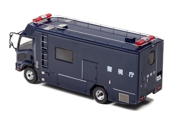 1/43 いすゞ フォワード 2014 警視庁公安部公安機動捜査隊NBCテロ対策車両:左後