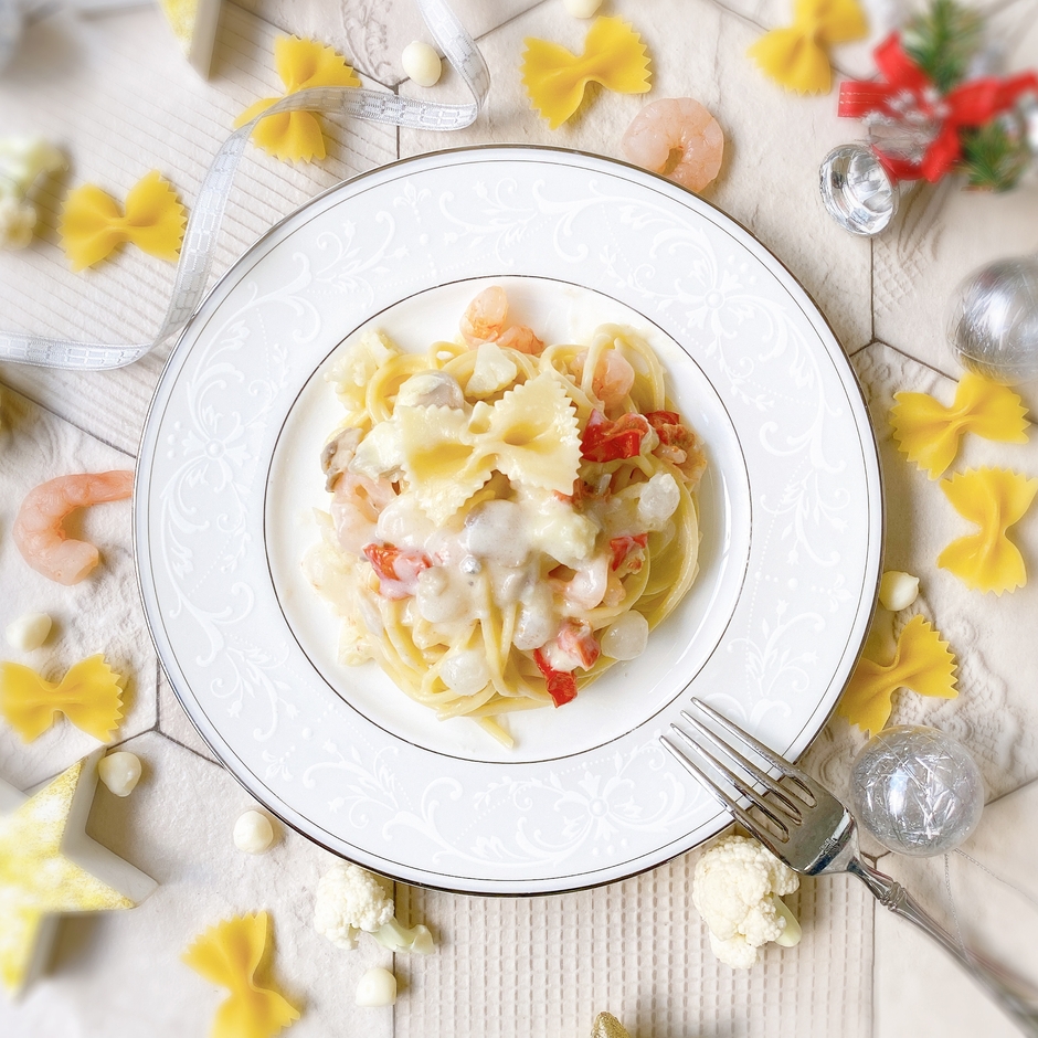 混ぜると本格パスタに!「聖なる雪の贈り物」