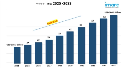 電池市場の動向、成長、需要予測 2025-2033