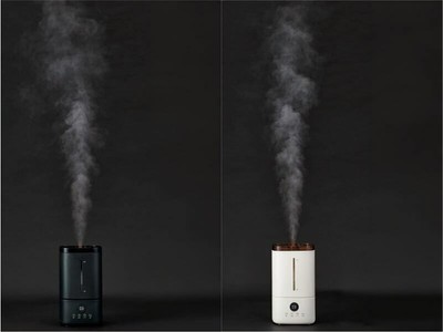 超音波式加湿でミストが約1.5mも飛び、部屋全体にミストが広がりやすい
