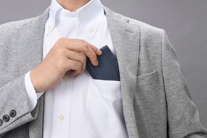 胸ポケット ポケットスクエアバッグ