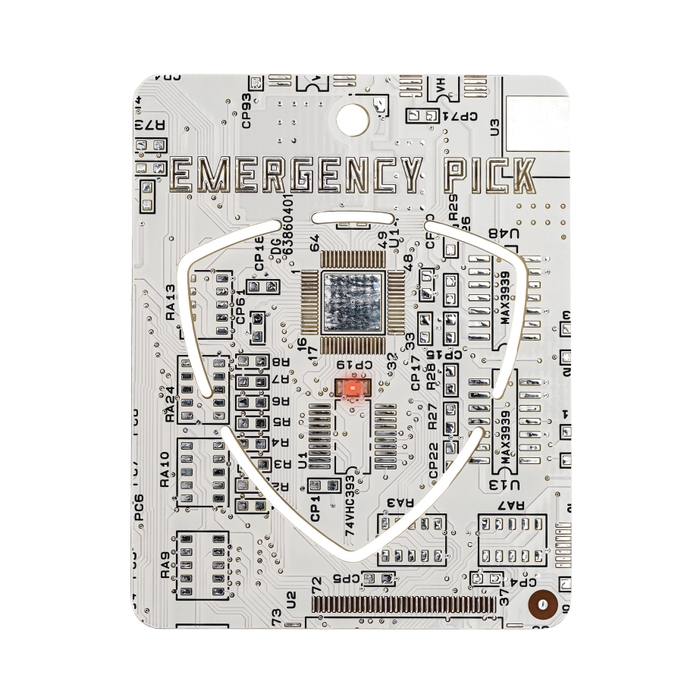 FLASH PCB ver.ピックキーホルダー　白　表