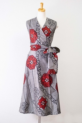 カシュクールワンピース1