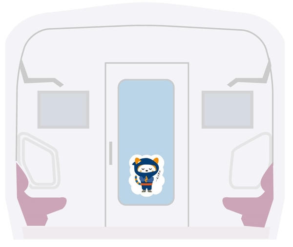 車内のラッピング （イメージ）