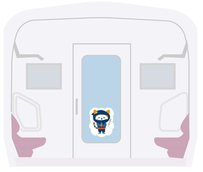 車内のラッピング （イメージ）