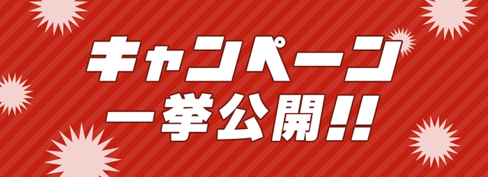 キャンペーン一挙公開！！