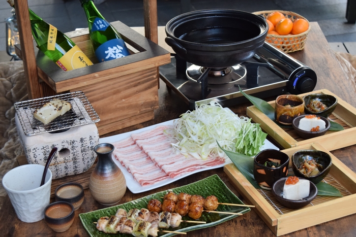 葱たっぷり!包み沖縄豚しゃぶ鍋