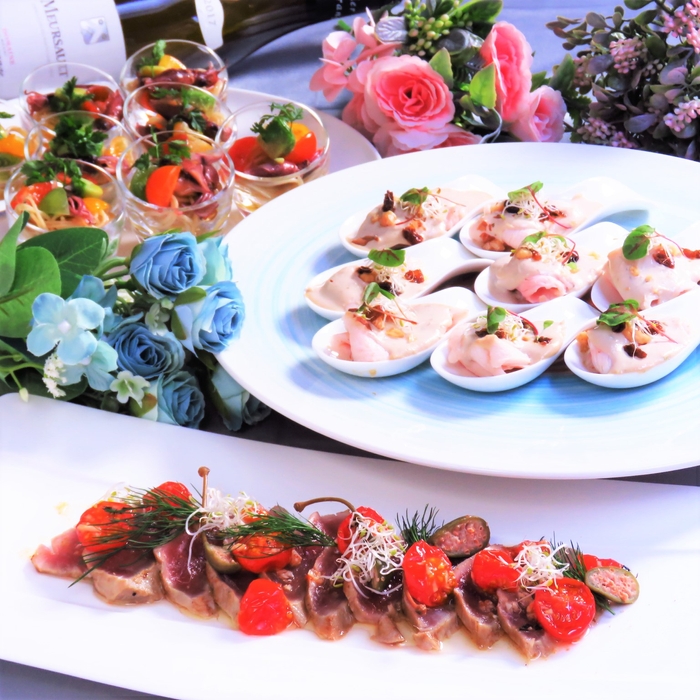 春の訪れ感じるディナービュッフェ(冷製タパス)
