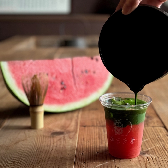 新商品:抹茶スイカラテ