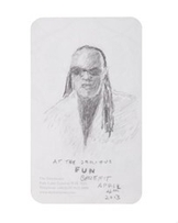 Stevie Wonder portrait sketch　(C)Julien's Auctions