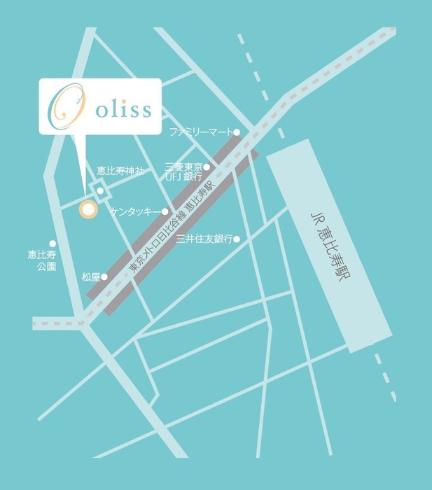 恵比寿店の地図