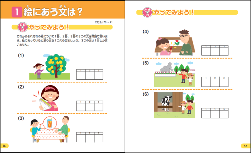 2) 英検Jr.(R) BRONZE(ブロンズ)のテスト付き!