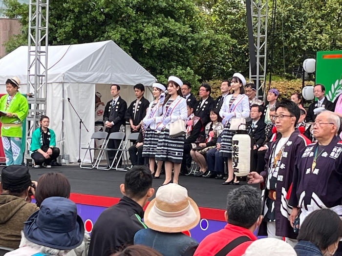 仙台・青葉まつりではセレモニーへ参加