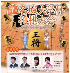 【名城大学】参加者募集：第7回名城大学杯将棋大会を開催