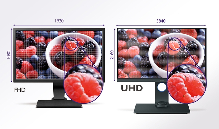 4K UHDの超高精細な画像表示