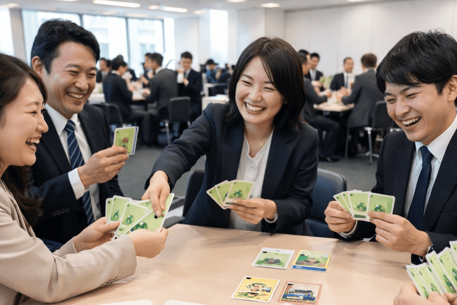 カードゲームで研修