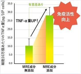 特許取得、天然由来の「MRE成分」で“免疫活性能力が向上” 免疫細胞が活性化する様子の動画撮影に成功