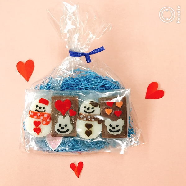 バレンタインかまぼこ チョコ色