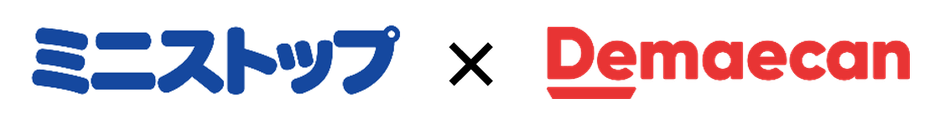 ミニストップ×出前館ロゴ