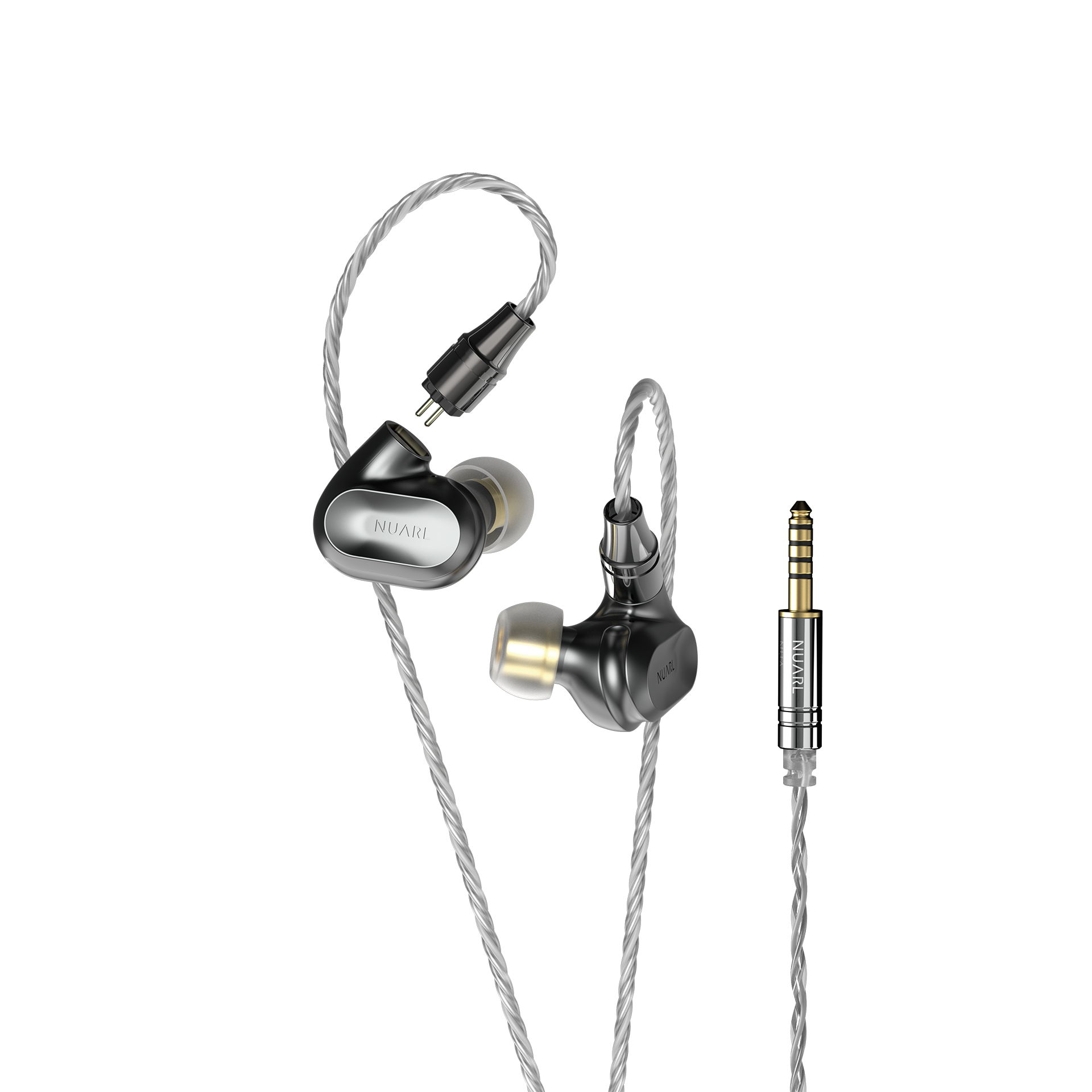 NUARL NT1 シルバー 有線イヤホン NUARLのHi-Res有線イヤホン「NX1」第二章 2pin仕様になってフル