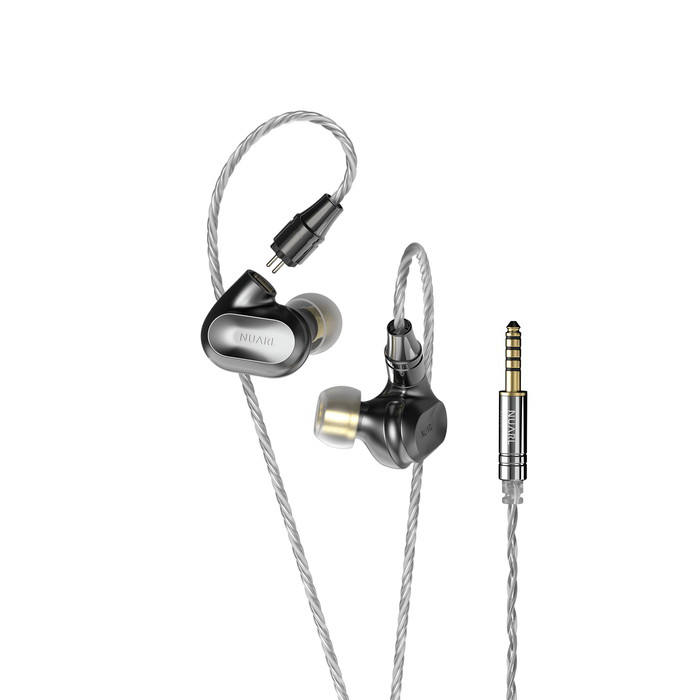 NUARL NT1 シルバー 有線イヤホン NUARLのHi-Res有線イヤホン「NX1」第二章 2pin仕様になってフル