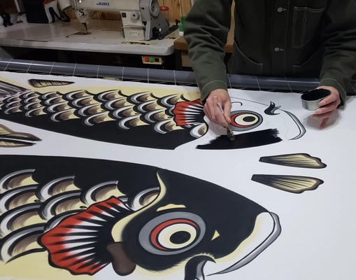 【進化型】の総手描き鯉のぼりを製造する 『手描き鯉のぼり工房 hinowa』が埼玉県にオープン！　 オンラインで購入できるよう公式サイトも開設